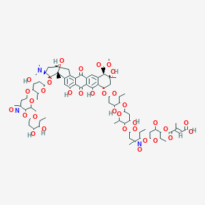 molecular formula C80H111N3O34 B018861 Viriplanin A CAS No. 106153-36-0