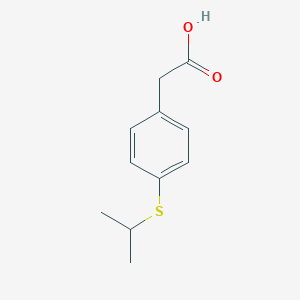 molecular formula C11H14O2S B188709 [4-(异丙硫基)苯基]乙酸 CAS No. 3583-60-6