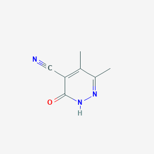 B188744 5,6-Dimethyl-3-oxo-2,3-dihydropyridazine-4-carbonitrile CAS No. 40380-36-7