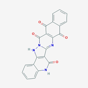 molecular formula C21H10N4O4 B188746 Benzo[g]quino[4,3:3,4]pyrazolo[5,1-b]quinazoline-6,8,13,14(5H,7H)-tetrone CAS No. 195828-30-9