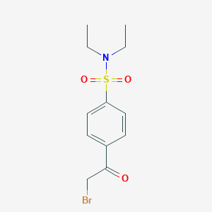 molecular formula C12H16BrNO3S B188747 4-(溴代乙酰基)-N,N-二乙基苯磺酰胺 CAS No. 58722-36-4