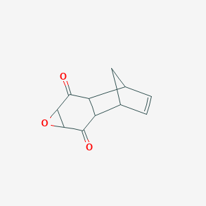 molecular formula C11H10O3 B188793 5-氧杂四环[7.2.1.0~2,8~.0~4,6~]十二-10-烯-3,7-二酮 CAS No. 2435-32-7