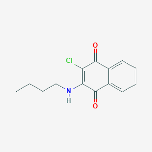 molecular formula C14H14ClNO2 B188830 2-(丁基氨基)-3-氯萘-1,4-二酮 CAS No. 22272-30-6