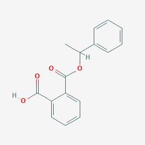 molecular formula C16H14O4 B188831 2-((1-Phenylethoxy)carbonyl)benzoic acid CAS No. 33533-53-8