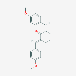 molecular formula C22H22O3 B188839 2,6-双(4-甲氧基亚苄基)环己酮 CAS No. 6275-32-7