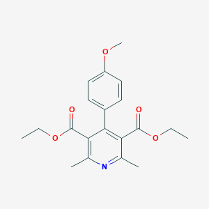 molecular formula C20H23NO5 B188840 Diethyl 4-(4-methoxyphenyl)-2,6-dimethyl-3,5-pyridinedicarboxylate CAS No. 5448-05-5