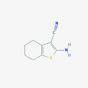 B188851 2-Amino-4,5,6,7-tetrahydrobenzo[b]thiophene-3-carbonitrile CAS No. 4651-91-6