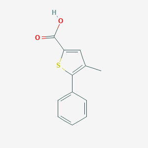 molecular formula C12H10O2S B188898 4-甲基-5-苯基噻吩-2-羧酸 CAS No. 40133-12-8
