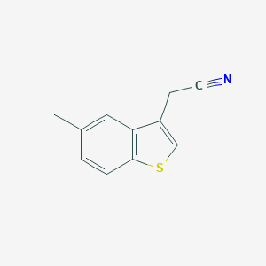 molecular formula C11H9NS B188924 (5-Methyl-1-benzothiophen-3-YL)acetonitrile CAS No. 23799-59-9