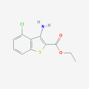 molecular formula C11H10ClNO2S B188947 Ethyl 3-amino-4-chloro-1-benzothiophene-2-carboxylate CAS No. 67189-92-8