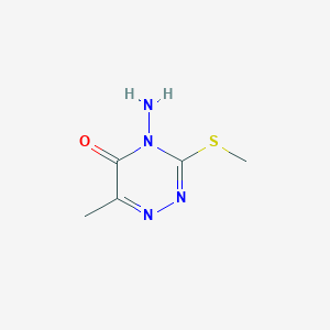 molecular formula C5H8N4OS B188954 4-氨基-6-甲基-3-(甲硫基)-1,2,4-三嗪-5(4H)-酮 CAS No. 18826-96-5