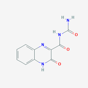 molecular formula C10H8N4O3 B188963 [(3-Hydroxy-2-quinoxalinyl)carbonyl] urea CAS No. 6275-81-6
