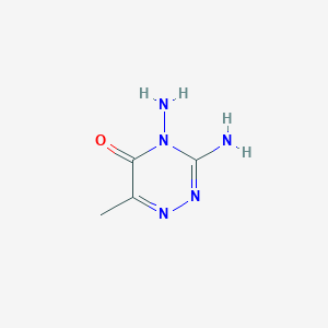 molecular formula C4H7N5O B188965 3,4-diamino-6-methyl-1,2,4-triazin-5(4H)-one CAS No. 52553-11-4