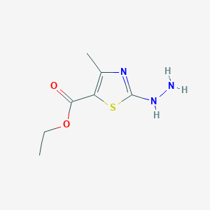 molecular formula C7H11N3O2S B188966 Ethyl 2-hydrazino-4-methyl-1,3-thiazole-5-carboxylate CAS No. 52481-66-0