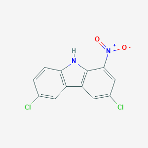 molecular formula C12H6Cl2N2O2 B188969 3,6-dichloro-1-nitro-9H-carbazole CAS No. 5584-42-9
