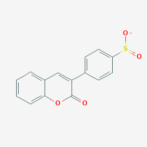 molecular formula C15H9O4S- B188970 4-(2-Oxochromen-3-yl)benzenesulfinate CAS No. 6424-78-8