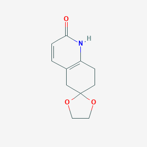 B188982 Spiro[1,3-dioxolane-2,6'-1,5,7,8-tetrahydroquinoline]-2'-one CAS No. 120686-08-0