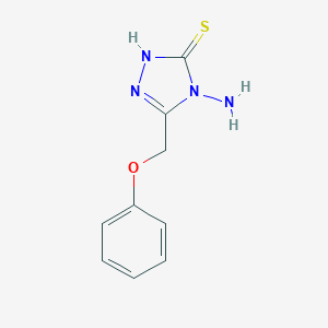 molecular formula C9H10N4OS B188993 4-氨基-5-(苯氧甲基)-4H-1,2,4-三唑-3-硫醇 CAS No. 4461-15-8