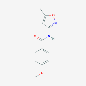 molecular formula C12H12N2O3 B189013 4-methoxy-N-(5-methyl-1,2-oxazol-3-yl)benzamide CAS No. 109300-31-4