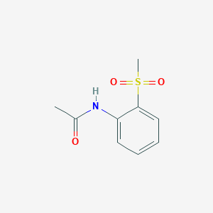 molecular formula C9H11NO3S B189068 N-(2-(甲磺酰基)苯基)乙酰胺 CAS No. 20628-27-7