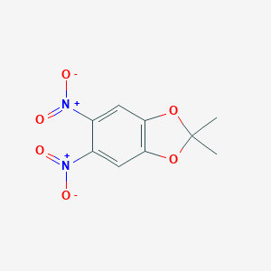 B189130 2,2-Dimethyl-5,6-dinitro-1,3-benzodioxole CAS No. 54186-71-9