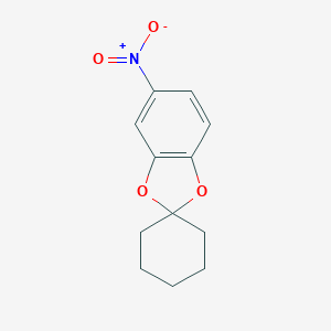 B189131 5-Nitrospiro[1,3-benzodioxole-2,1'-cyclohexane] CAS No. 64179-40-4