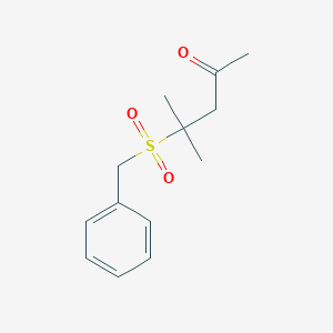 molecular formula C13H18O3S B189158 4-Benzylsulfonyl-4-methylpentan-2-one CAS No. 74508-94-4