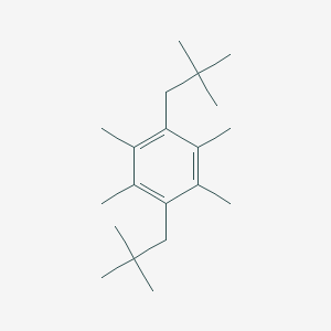 molecular formula C20H34 B189164 Benzene, 1,4-bis(2,2-dimethylpropyl)-2,3,5,6-tetramethyl- CAS No. 33770-83-1