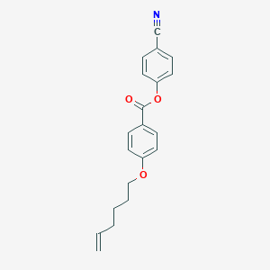 B189170 Benzoic acid, 4-(5-hexenyloxy)-, 4-cyanophenyl ester CAS No. 111928-40-6