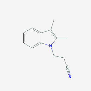 molecular formula C13H14N2 B189196 2,3-Dimethylindole-1-propanenitrile CAS No. 26019-47-6