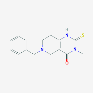 molecular formula C15H17N3OS B189198 6-benzyl-3-methyl-2-thioxo-2,3,5,6,7,8-hexahydropyrido[4,3-d]pyrimidin-4(1H)-one CAS No. 159660-86-3