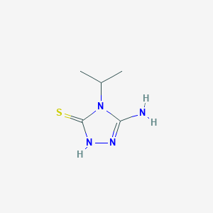 molecular formula C5H10N4S B189200 5-amino-4-isopropyl-4H-1,2,4-triazole-3-thiol CAS No. 88312-58-7