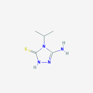 molecular formula C5H10N4S B189200 5-氨基-4-异丙基-4H-1,2,4-三唑-3-硫醇 CAS No. 88312-58-7