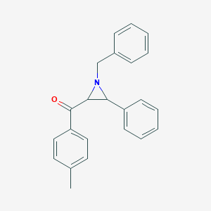 molecular formula C23H21NO B189204 (1-Benzyl-3-phenylaziridin-2-yl)-(4-methylphenyl)methanone CAS No. 6476-13-7