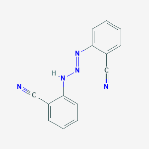 molecular formula C14H9N5 B189224 2-[2-(2-Cyanophenyl)iminohydrazinyl]benzonitrile CAS No. 17680-14-7