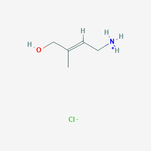 B189250 [(E)-4-hydroxy-3-methylbut-2-enyl]azanium;chloride CAS No. 128121-04-0