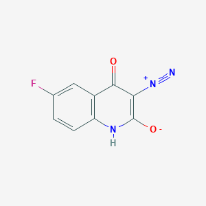 molecular formula C9H4FN3O2 B189261 3-diazonio-6-fluoro-4-oxo-1H-quinolin-2-olate CAS No. 6426-59-1
