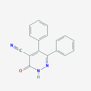 molecular formula C17H11N3O B189264 3-Oxo-5,6-diphenyl-2,3-dihydropyridazine-4-carbonitrile CAS No. 79225-55-1