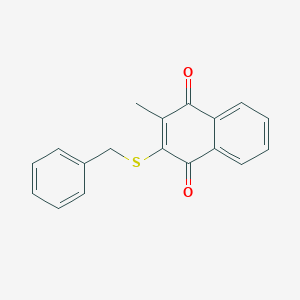 molecular formula C18H14O2S B189267 2-Benzylsulfanyl-3-methylnaphthalene-1,4-dione CAS No. 2593-59-1