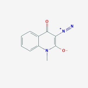 molecular formula C10H7N3O2 B189268 3-Diazonio-1-methyl-4-oxoquinolin-2-olate CAS No. 41878-47-1