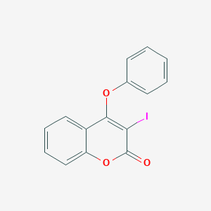 molecular formula C15H9IO3 B189272 2H-1-Benzopyran-2-one, 3-iodo-4-phenoxy- CAS No. 68903-74-2