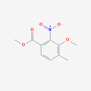 B189326 Methyl 3-methoxy-4-methyl-2-nitrobenzoate CAS No. 128450-32-8