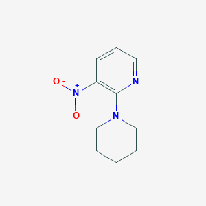 molecular formula C10H13N3O2 B189340 3-硝基-2-(哌啶-1-基)吡啶 CAS No. 26930-71-2