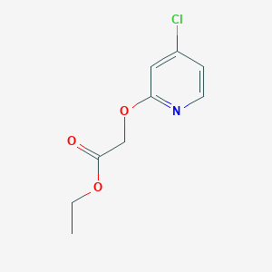molecular formula C9H10ClNO3 B189347 Ethyl 2-((4-chloropyridin-2-yl)oxy)acetate CAS No. 90346-60-4