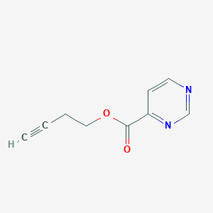 molecular formula C9H8N2O2 B189349 4-Pyrimidinecarboxylic acid 3-butynyl ester CAS No. 380626-82-4