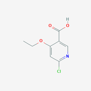 molecular formula C8H8ClNO3 B189354 6-Chloro-4-ethoxynicotinic acid CAS No. 887572-34-1