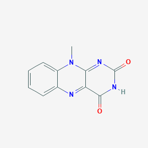 molecular formula C11H8N4O2 B189421 10-methylbenzo[g]pteridine-2,4(3H,10H)-dione CAS No. 4074-58-2