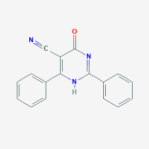 molecular formula C17H11N3O B189429 4-羟基-2,6-二苯基-5-嘧啶甲腈 CAS No. 737-54-2