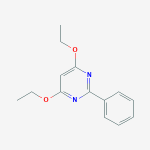 molecular formula C14H16N2O2 B189502 4,6-Diethoxy-2-phenylpyrimidine CAS No. 28824-77-3