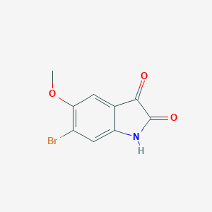 molecular formula C9H6BrNO3 B189556 6-broMo-5-Methoxyindoline-2,3-dione CAS No. 130420-78-9